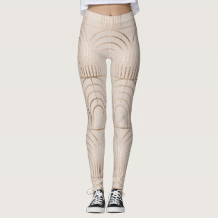 Gold Arch Tiles Art Deco. Leggings