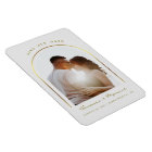 Gold Arched Frame Wedding Photo Save The Date