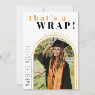Gold Arches Photo Graduation Announcement