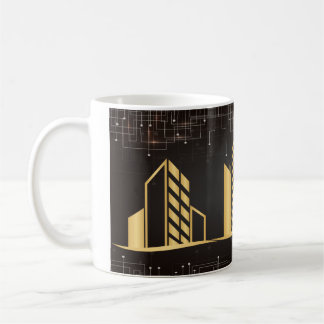 Gold Architecture Coffee Mug
