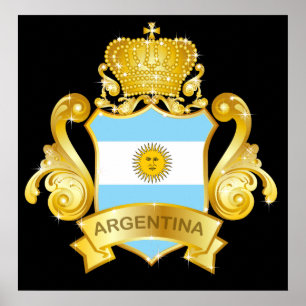 Gold Argentina Poster