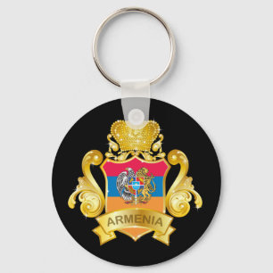 Gold Armenia Key Ring