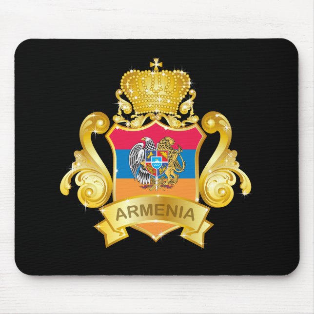 Gold Armenia Mouse Pad (Front)