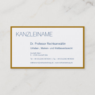 gold arround business card