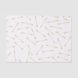 Gold Arrow Pattern Tissue Paper