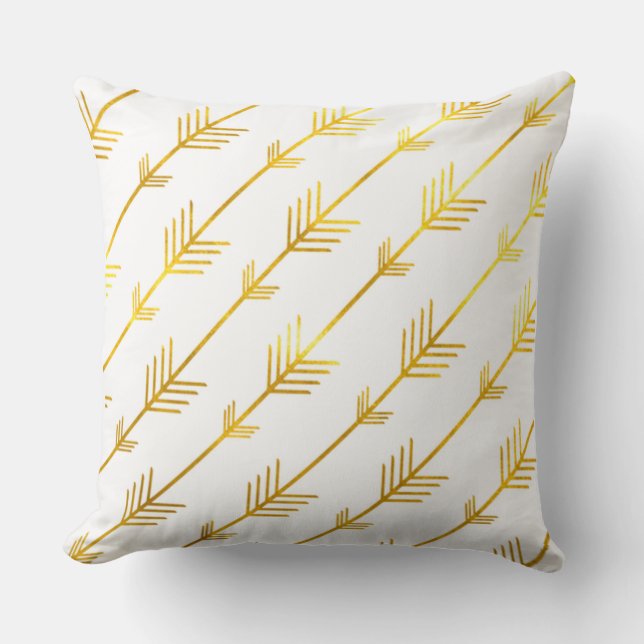 Gold Arrows Cushion (Front)