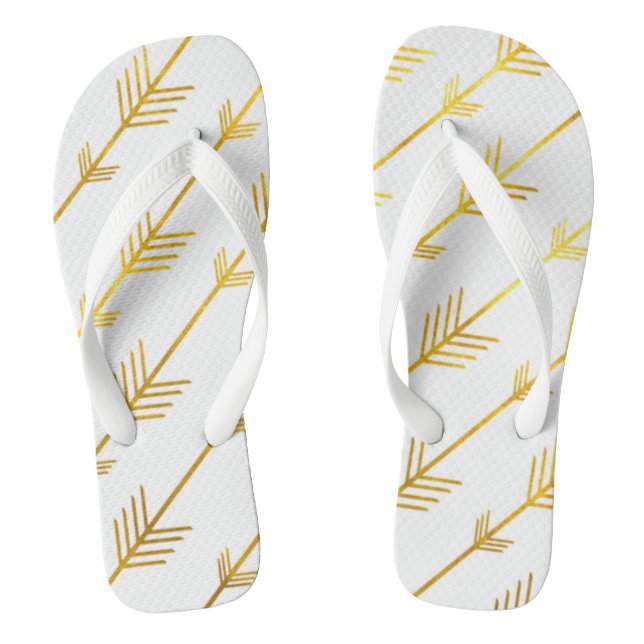 Gold Arrows Thongs (Footbed)
