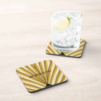 Gold Art Deco Design Coaster