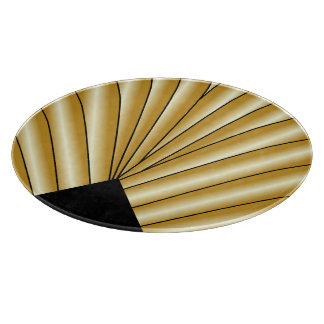 Gold Art Deco Design Cutting Board