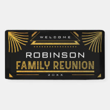 Gold Art Deco Family Reunion