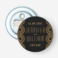 Gold Art Deco Fan Wedding Favour
