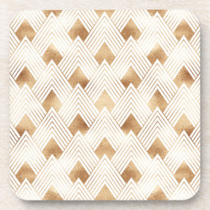 Gold Art Deco Pattern Coaster