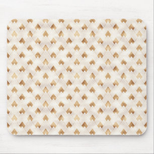 Gold Art Deco Pattern Mouse Pad