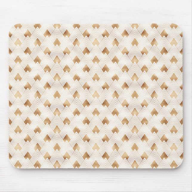 Gold Art Deco Pattern Mouse Pad (Front)