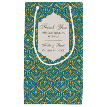 Gold Art Deco Wedding Return Gift Favour Gift Bag