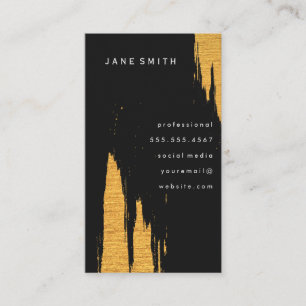 Gold Artistic Marks Business Card
