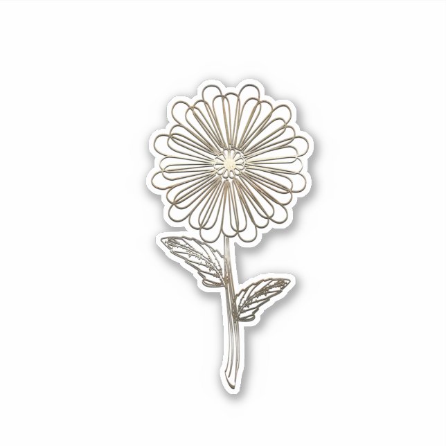 Gold Aster Flower (Front)