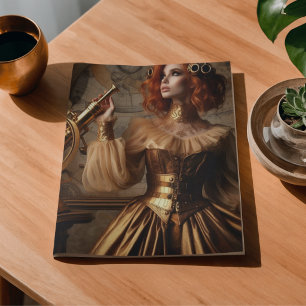 Gold Astronomer Steampunk Victorian Decoupage Tissue Paper