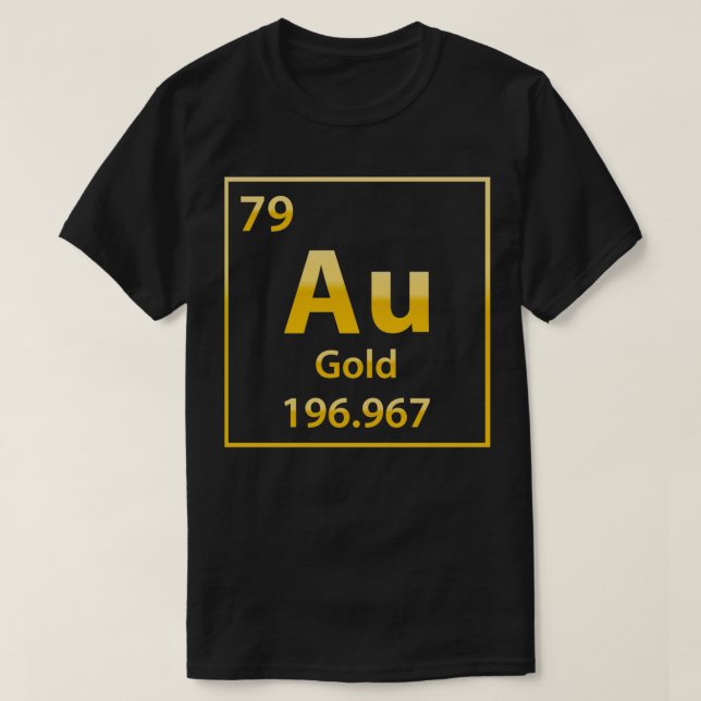 Gold Au chemical element T-Shirt (Design Front)