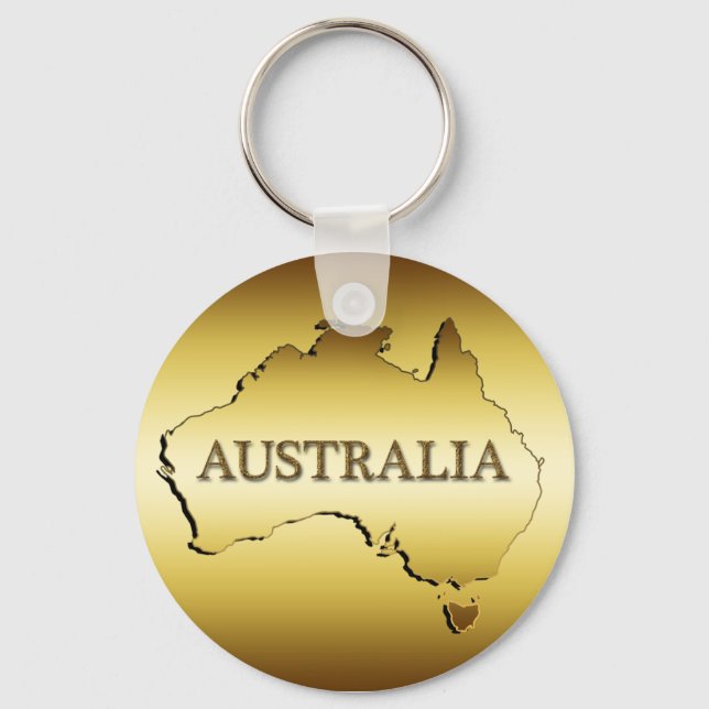GOLD AUSTRALIA KEY RING (Front)