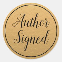 Gold Author Signed Modern Book Sales
