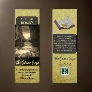 Gold Author's Promotional Writer Bookmarks