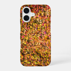 Gold autumn colours ivy wall iPhone 16 case