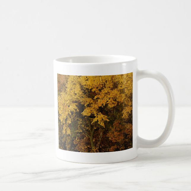 Gold Autumn Trees Coffee Mug (Right)