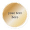 Gold Award Sticker - Customisable