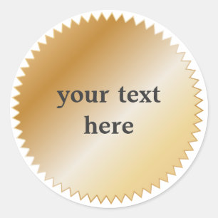 Gold Award Sticker - Customisable