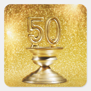 Gold Awards Square Sticker
