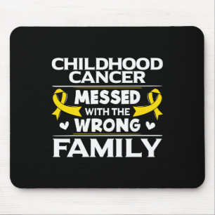 Gold Awareness Ribbon - Gift for Childhood Cancer  Mouse Pad