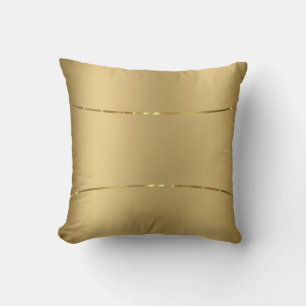 Gold background shiny gold accents throw pillow