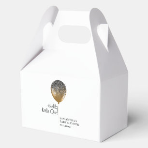 Gold Balloon Baby Shower Celebration Event Decor Favour Box