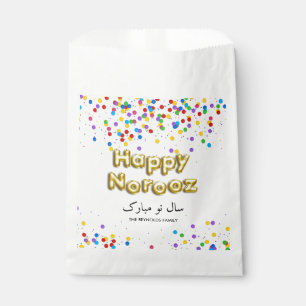 Gold Balloon Happy Norooz Persian New Year Favour Bag