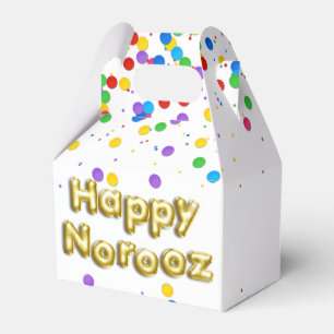 Gold Balloon Happy Norooz Persian New Year Favour Box