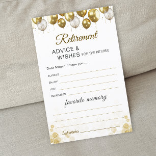 Gold Balloon Happy Retirement Favourite Memory Car