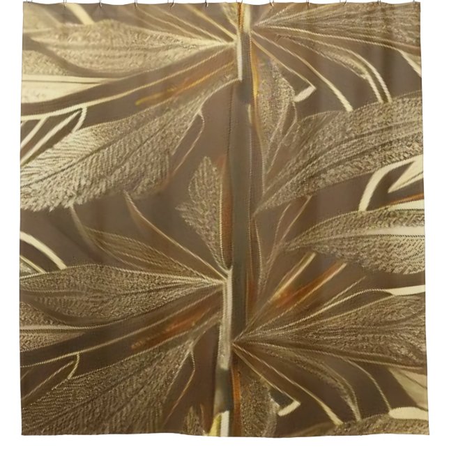 Gold Banyan Tree Shower Curtain (Front)
