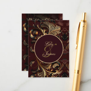 Gold Baroque  Enclosure Card