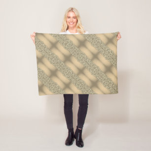 Gold Baroque Stripes Blanket