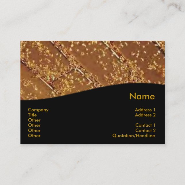 Gold Bars Business Card (Front)