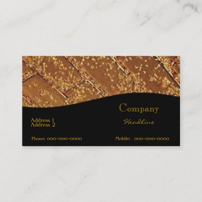 Gold Bars Business Card (Front)