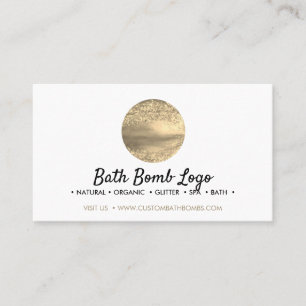Gold Bath Bomb Business Card