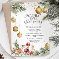 Gold Baubles Christmas Happily Ever After Party