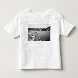 Gold Beach, Oregon Docks and Bridge over Rogue Toddler T-Shirt