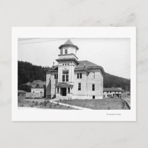 Gold Beach, Oregon View of Court House Photograp Postcard
