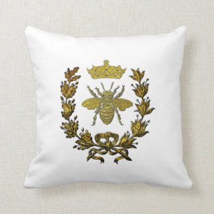 Gold Bee Wreath Crown & Your Colour Cushion