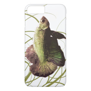 Gold Betta Siamese Fighting Fish iPhone 8 Plus/7 Plus Case