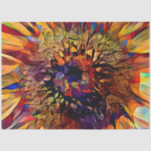 Gold Big Sun Sunflower Elegant Collection Tissue Paper