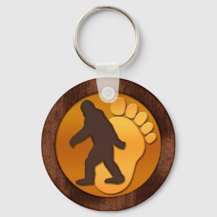 Gold Bigfoot Key Ring